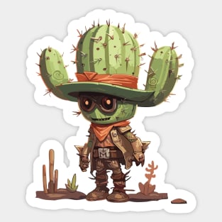 Spiked Cowboy Sticker